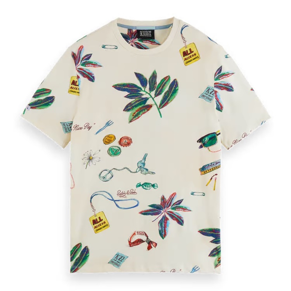 Scotch & Soda Big Aop T-Shirt - NWT